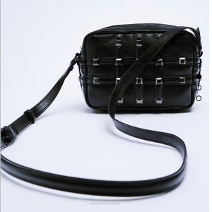 Zara crossbody studded bag
